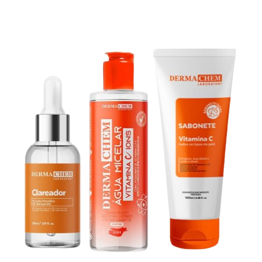 Kit Clareador Skincare Anti Idade Manchas Melasma Dermachem