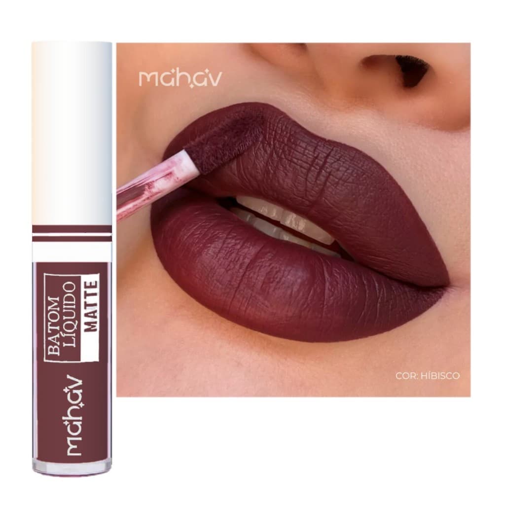 Batom Liquido Matte Hibisco - Mahav