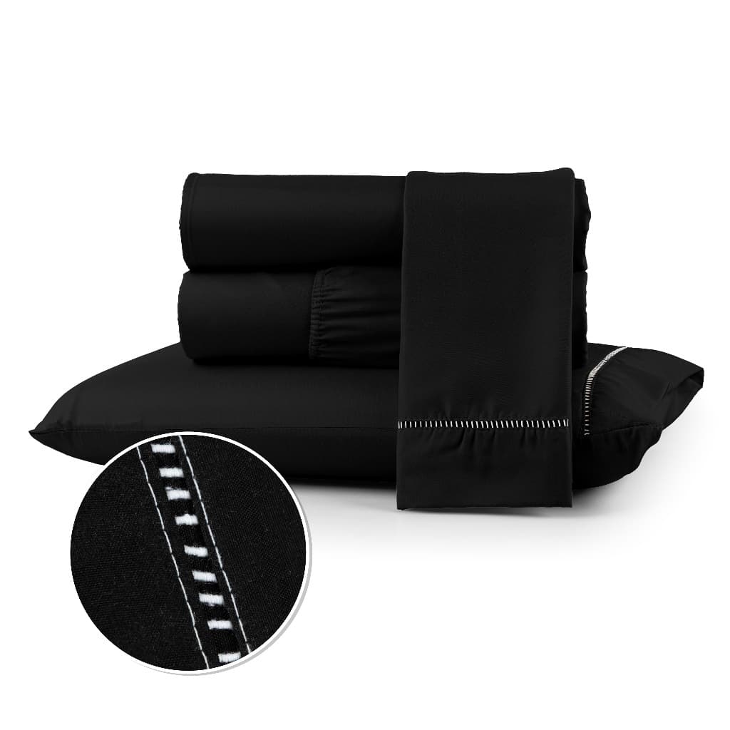 Jogo de Cama Berço Solteiro Casal Queen King 02 e 03 Peças 400 Fios Toque Suave e Acetinado Ponto Palito