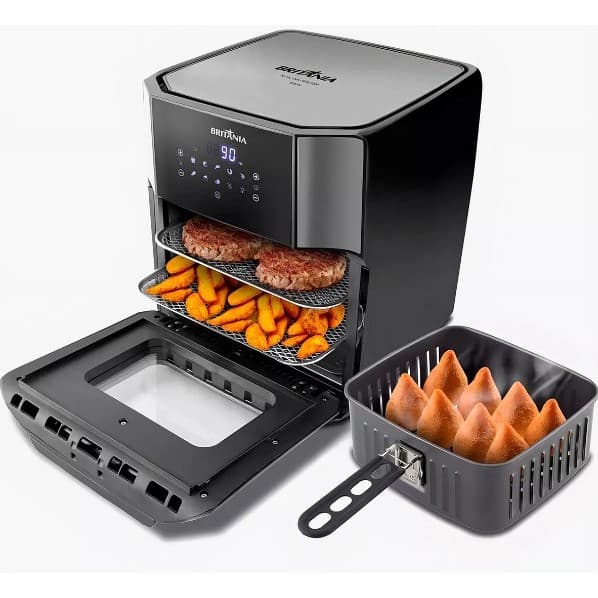 Fritadeira Air Fryer Oven 12 Litros Forno Britânia Bfr2100p Sem Oleo