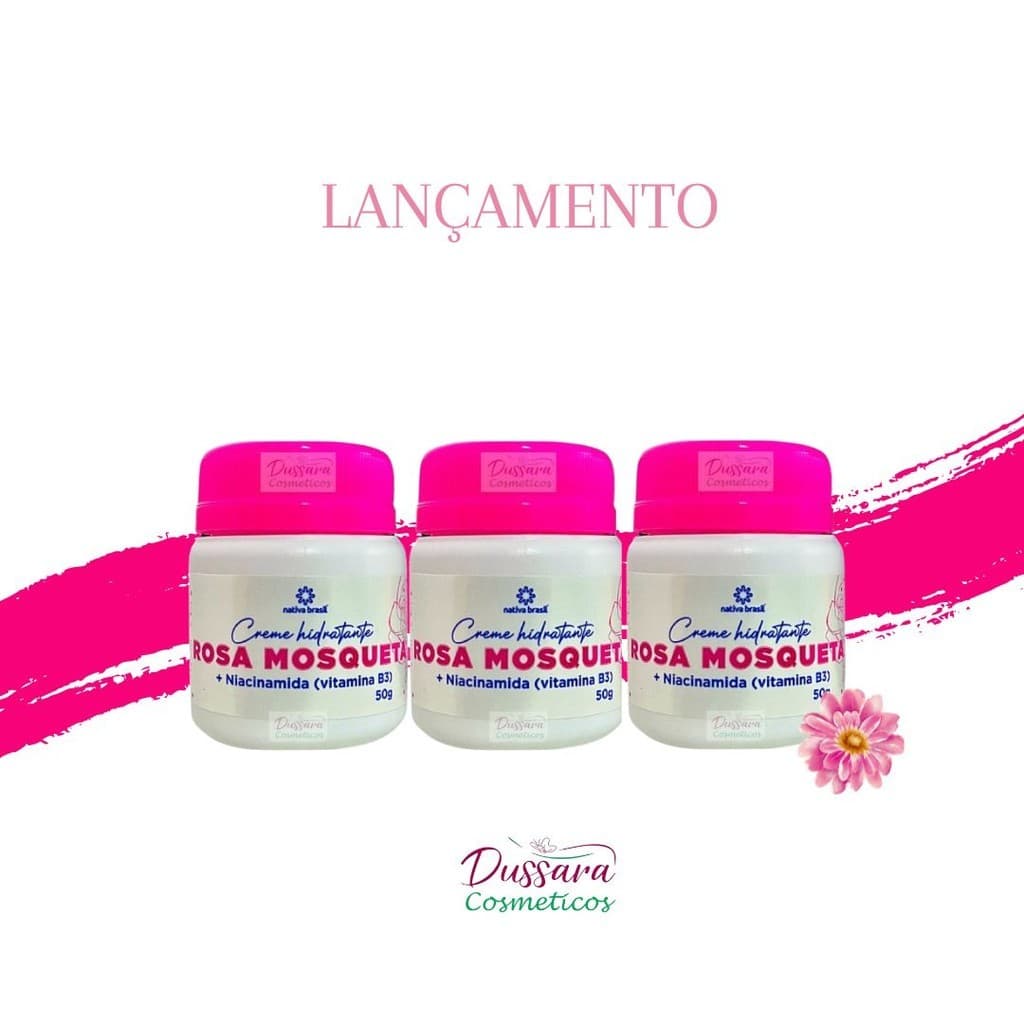 Kit C/ 6 Creme Hidratante Rosa Mosqueta Clareador Natural de Pele - Maju Profection