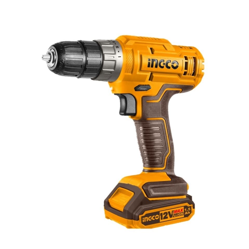 Parafusadeira E Furadeira 3/8” À Bateria Íon-Lítio 12v Ingco