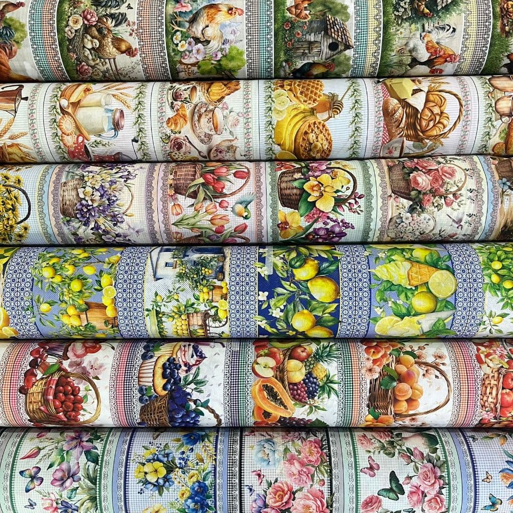 Tecido Tricoline Digital Barrado Exclusiva 100% Algodão l 1,50mt Largura | Artesanato | Patchwork