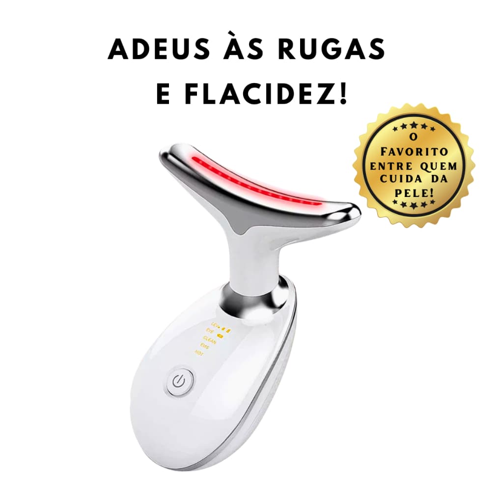 Massageador Facial Rejuvenescimento LED | Anti-Idade, Lifting, Anti-Rugas e Colágeno | Skin Care