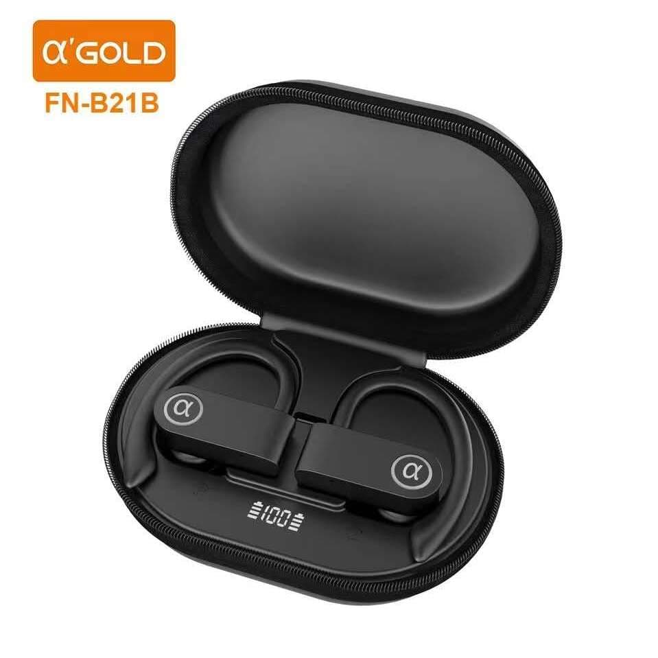 A' Gold FN-B21B Fones de Ouvido sem fio bluetooth redução ruído Sport esporte V5.4 IPX5 prova agua