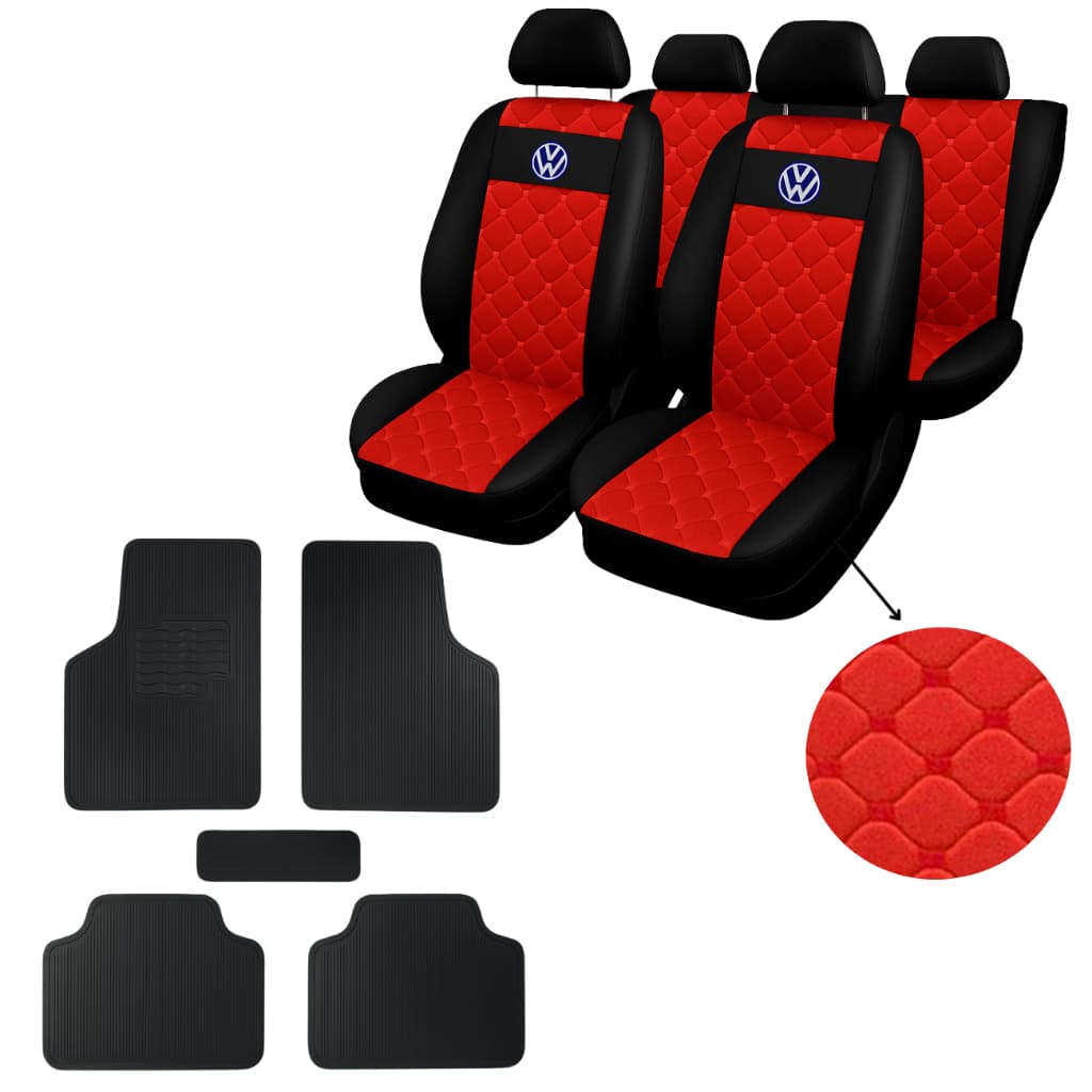 Kits Capa Bancos Automotivos + Tapete automotivo Couro Carro Gol G2 G3 G4 G5 G6 Voyage Fox