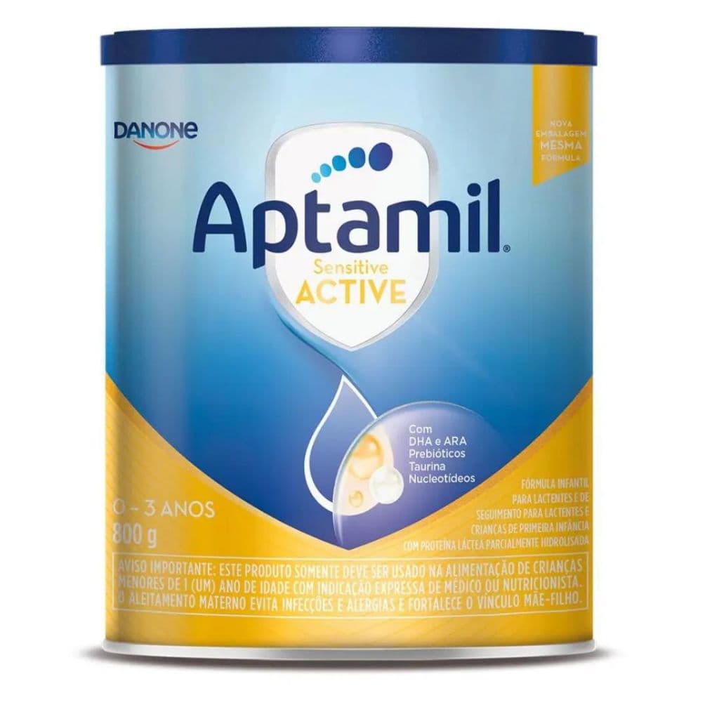 Aptamil Sensitive Active 800g - Fórmula Infantil  Danone