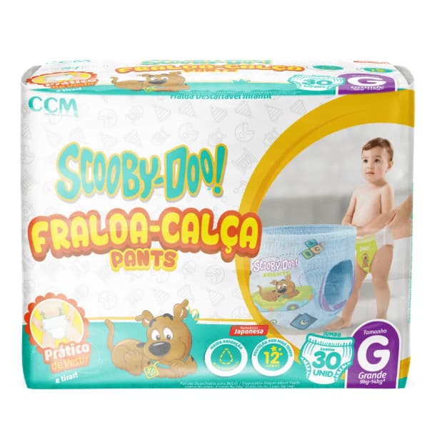 Fralda calça Scooby Doo - G