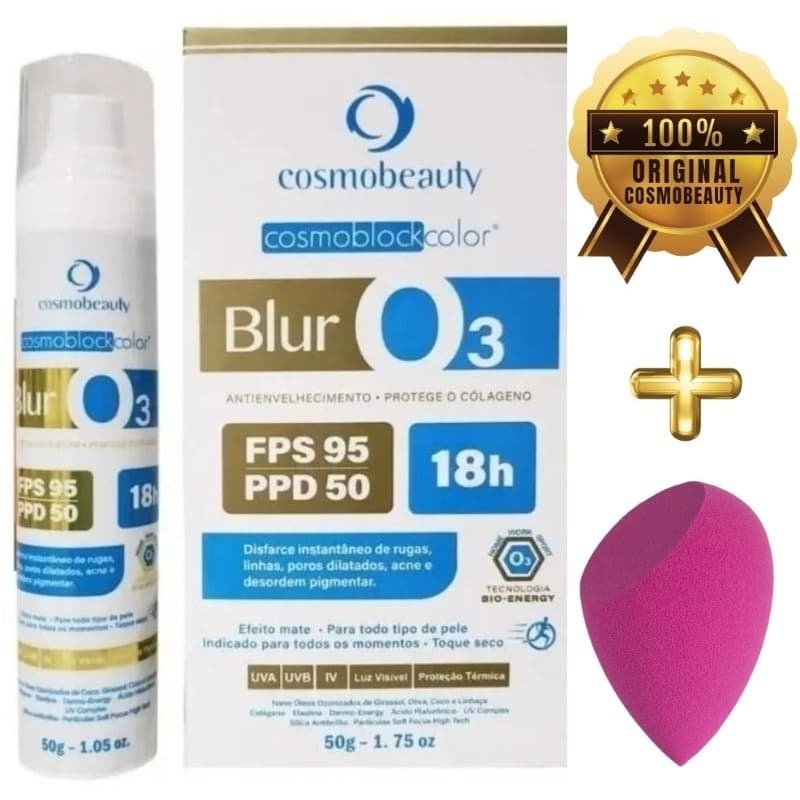 Blur O3 FPS 95 | PPD 50 18h de Proteção 50g - Protetor  Solar, Ozônio - Cosmobeauty