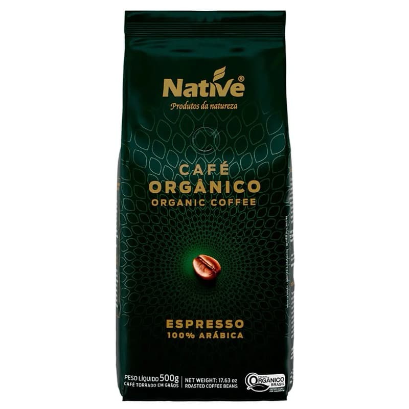 Café Orgânico em Grãos Native 100% Arábica 500g