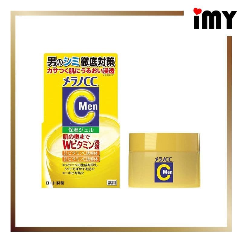 Essência Facial ROHTO Melano CC Men Whitening Gel 100g com Vitamina C para Homens direto do Japão