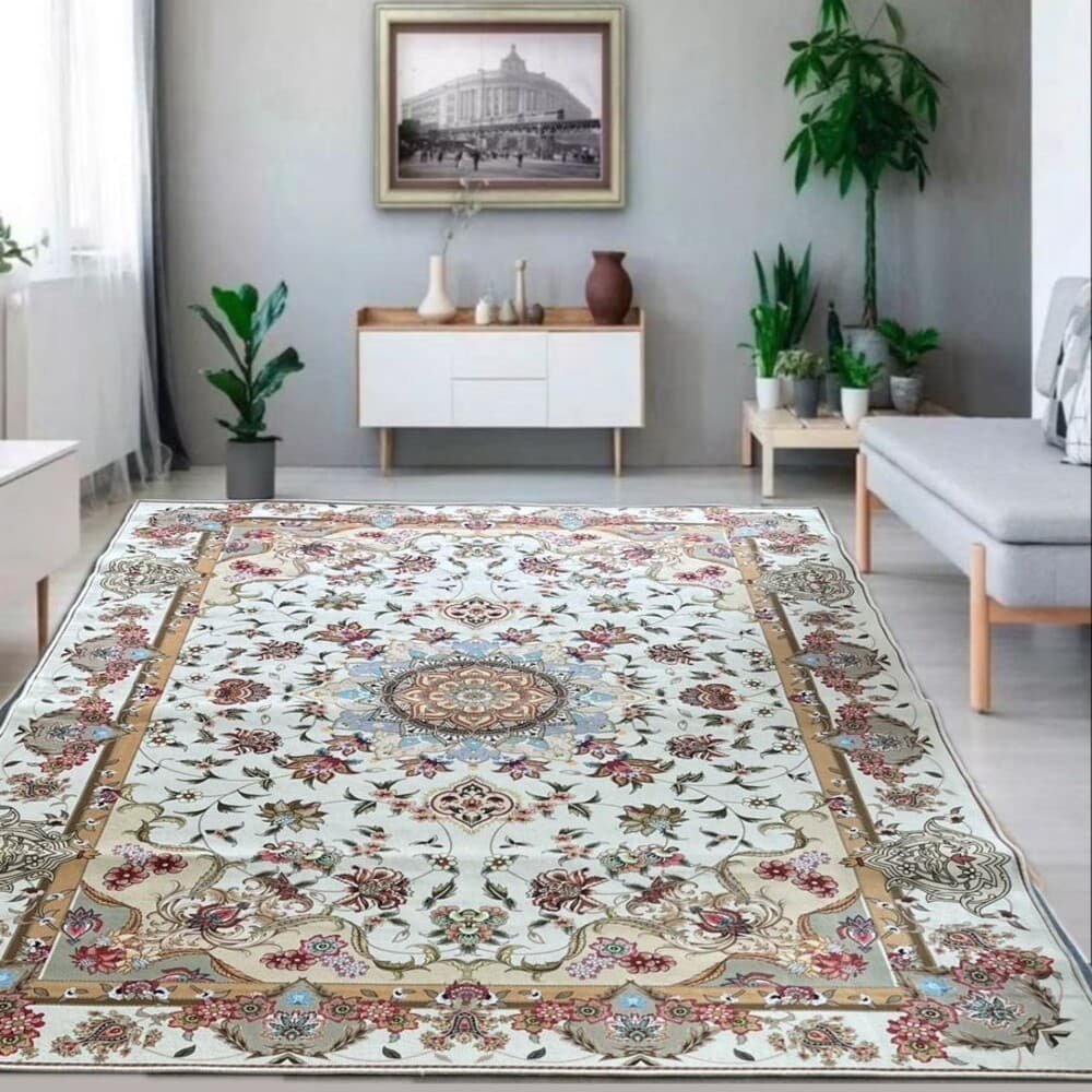Tapete Belga  Estampado 2,00x1,40 Sala Quarto Antiderrapante Oferta