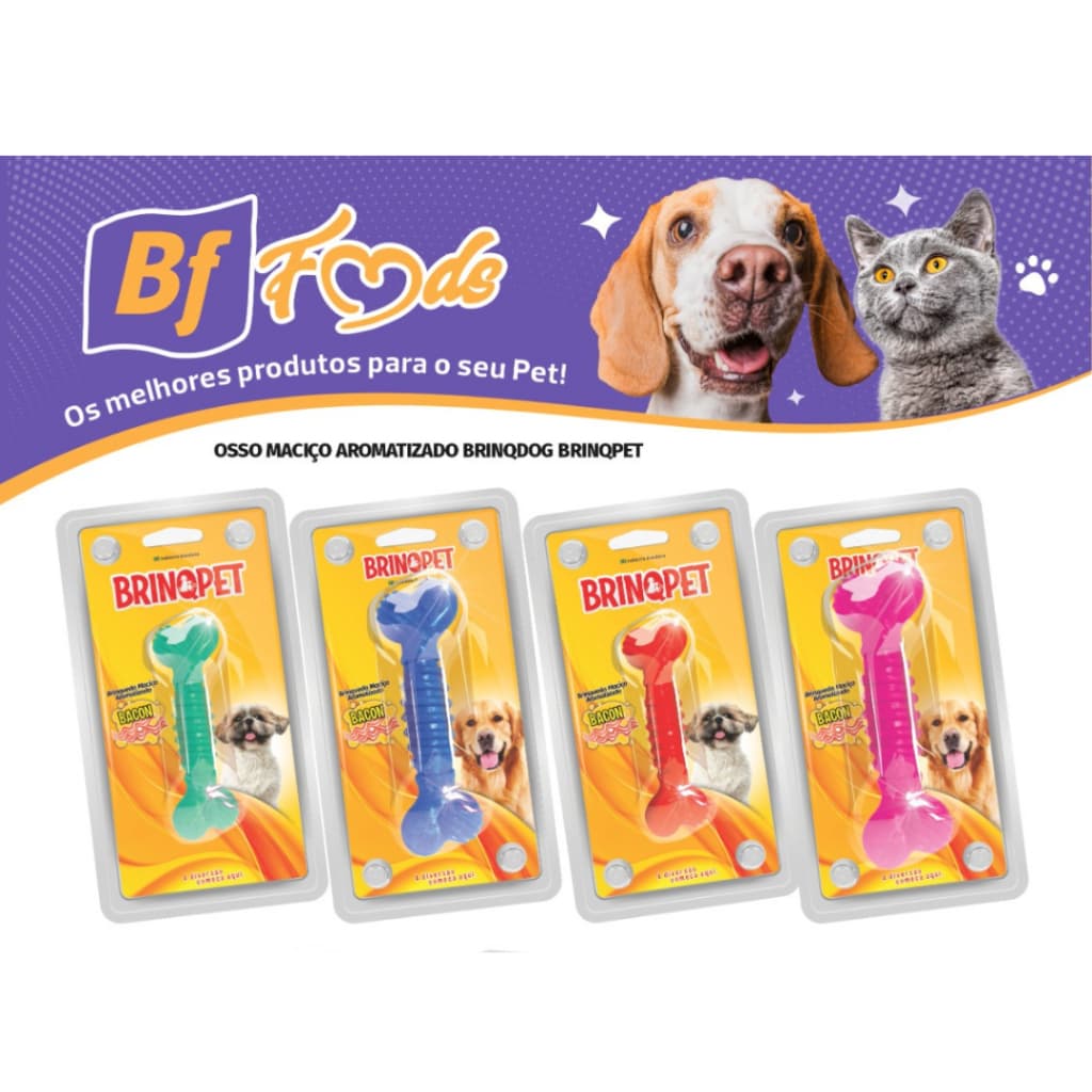 Brinquedo para cachorro  Ossinhos BrinqDog Brinqpet