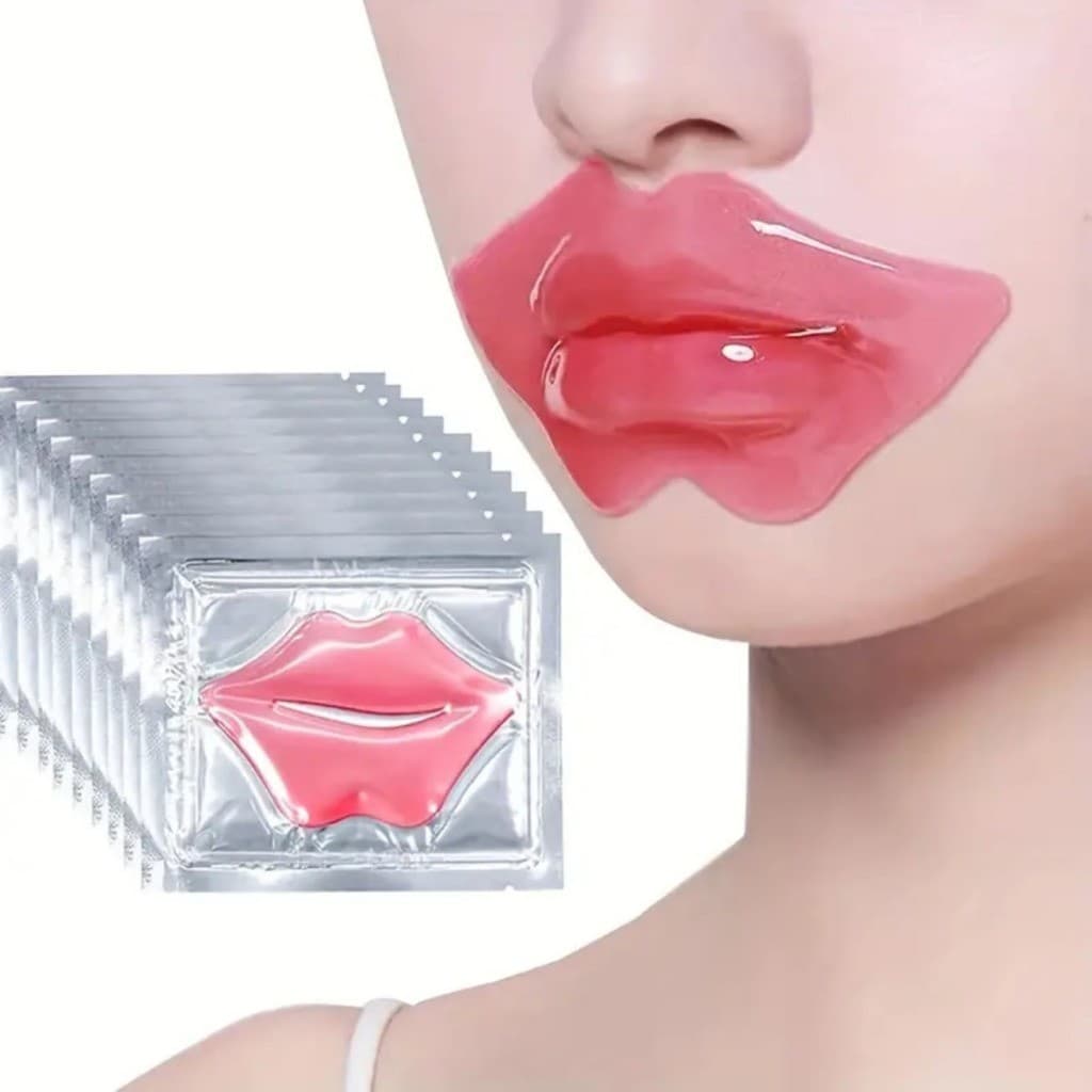10/20/30/40 Máscaras Labial DADIVA De Mel de colágeno com cristal hidratante para lábios