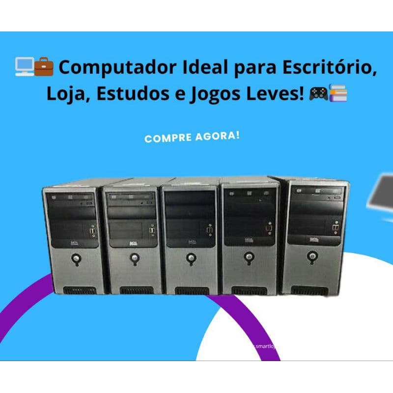 Computador Ideal para Escritório, Loja, Estudos e Jogos Leves! 🎮📚