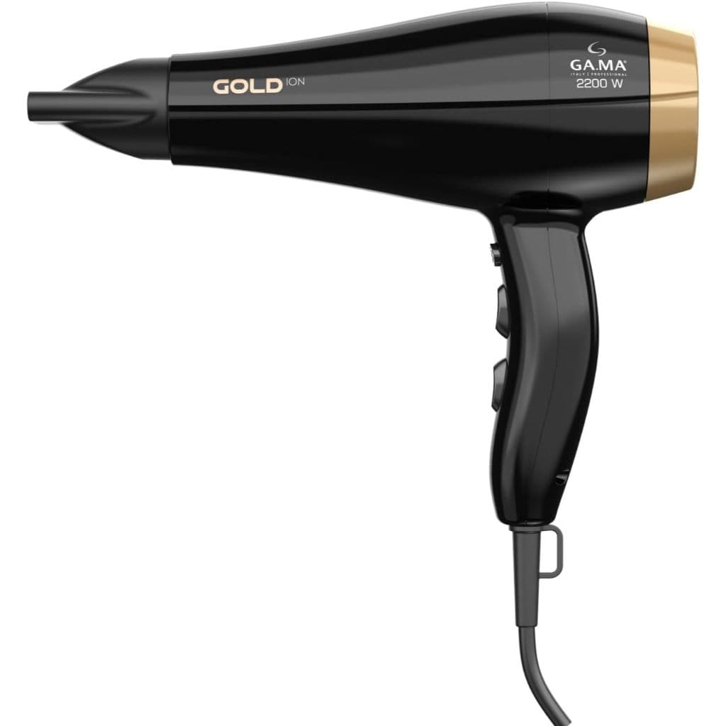 Secador de Cabelo GAMA Italy Gold Profissional com Cerâmica Ion Antifrizz 2200W - 127V