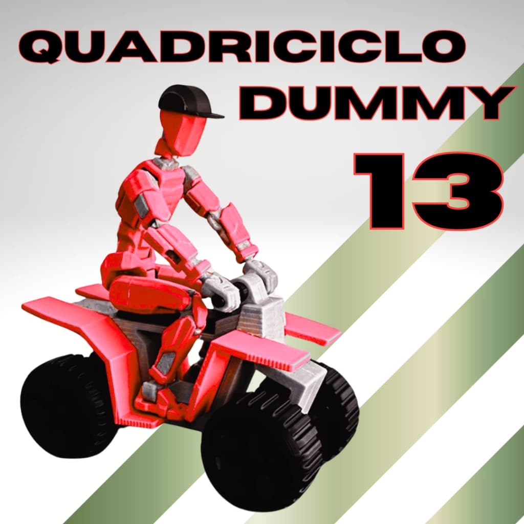 Quadriciclo Dummy 13 - Acessório Boneco Articulado Action Figure