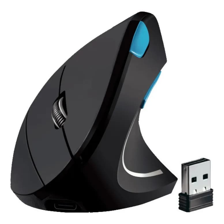 Mouse Sem Fio com Bluetooth 2.4G Ergonômico Recarregável Portátil para PC Gamer Notebook PC Knup