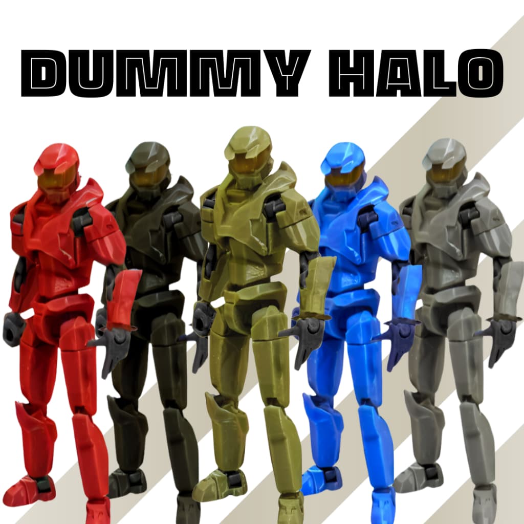 Boneco Dummy 13 Halo Montado Articulado - Action Figure Com Acessórios