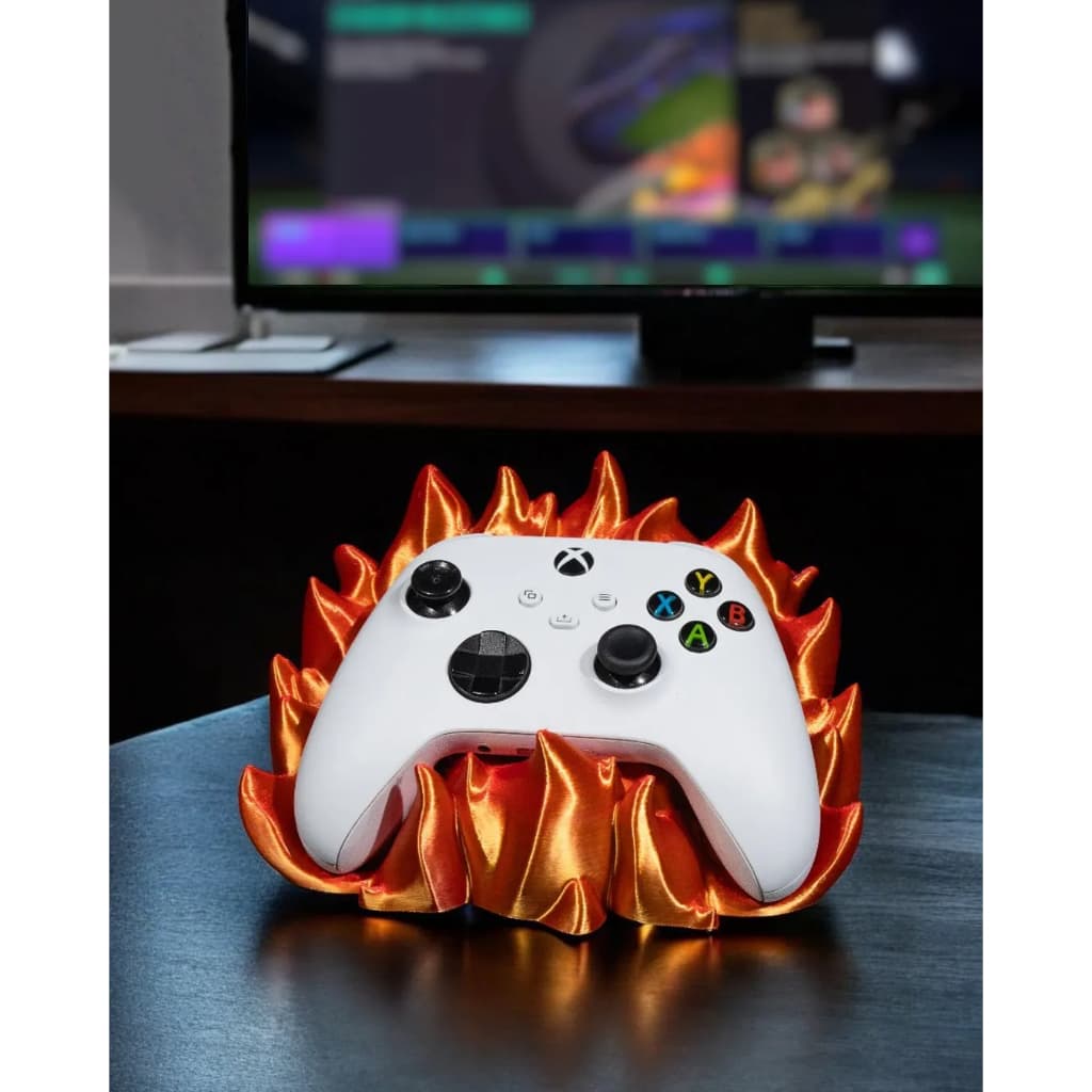 Suporte 3D para Controles de Videogame - Design de Fogo