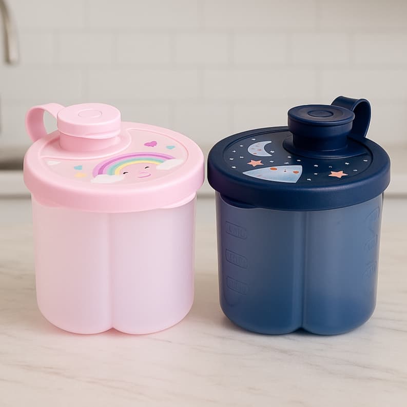 Porta Leite Em Pó Armazenamento 300ml Infantil Dosador Mamadeira Menino e Menina