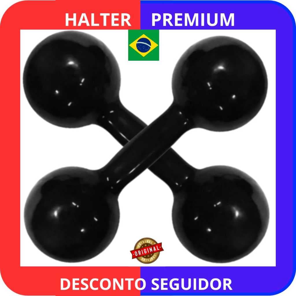 Halter 2kg Emborrachado original promoção malhe em casa academia