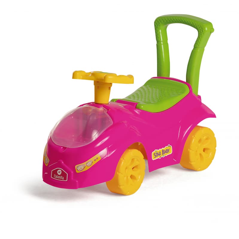 CARRINHO DE PASSEIO MOTOQUINHA MOTOCA STAR BABY ROSA CALESITA