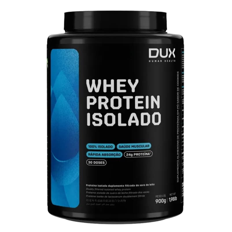 Whey Protein Dux Isolado 900g Pote - Chocolate Branco