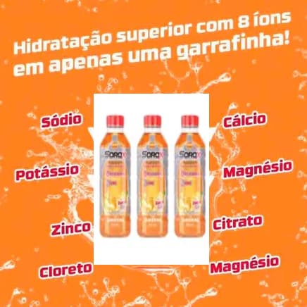 Kit 03unid Sorox Sabor Tangerina 550ml Cada