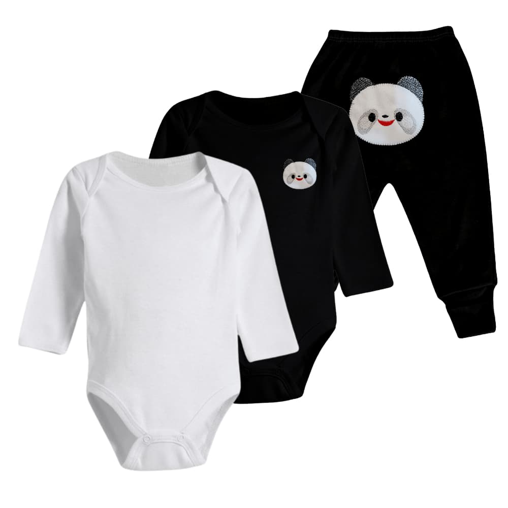 Roupa de Bebê Saída de Maternidade Menina Menino Kit 3 Peças