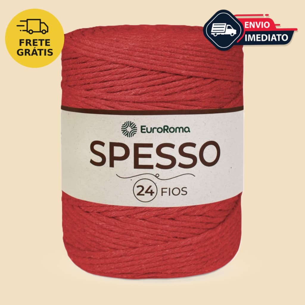 Barbante Macramê Para Croche Colorido 24 fios 1 kg EuroRoma Spesso Tear