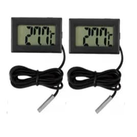Kit 2 Termometro Digital com Sonda para Freezer Aquario Estufa e Chocadeira
