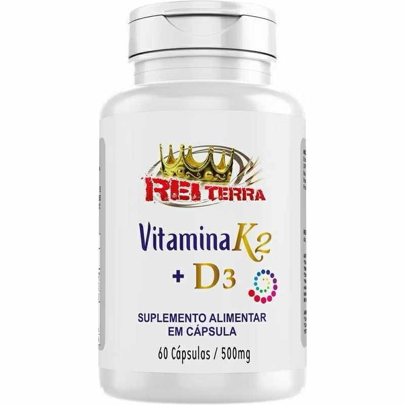Vitamina K2 + Vitamina D3 60 Cápsulas - Rei Terra