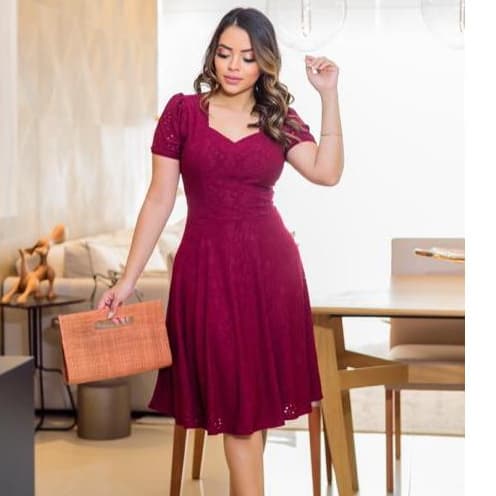 vestido lesse , vestido mídi , vestido festa , vestido gode ,vestido rodada