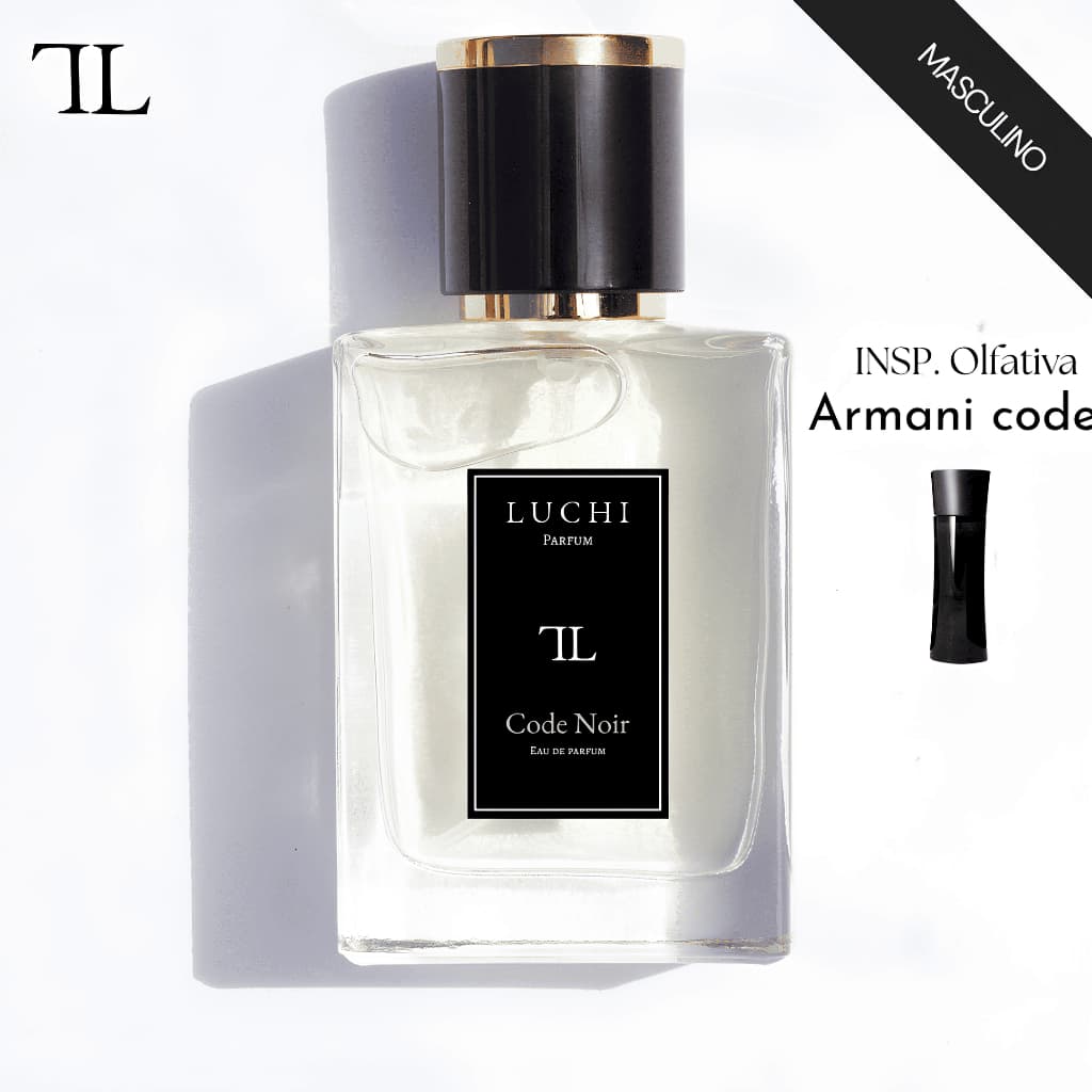 Perfume Masculino Code noir Luchi Parfum (Aroma importado) - Alta fixação