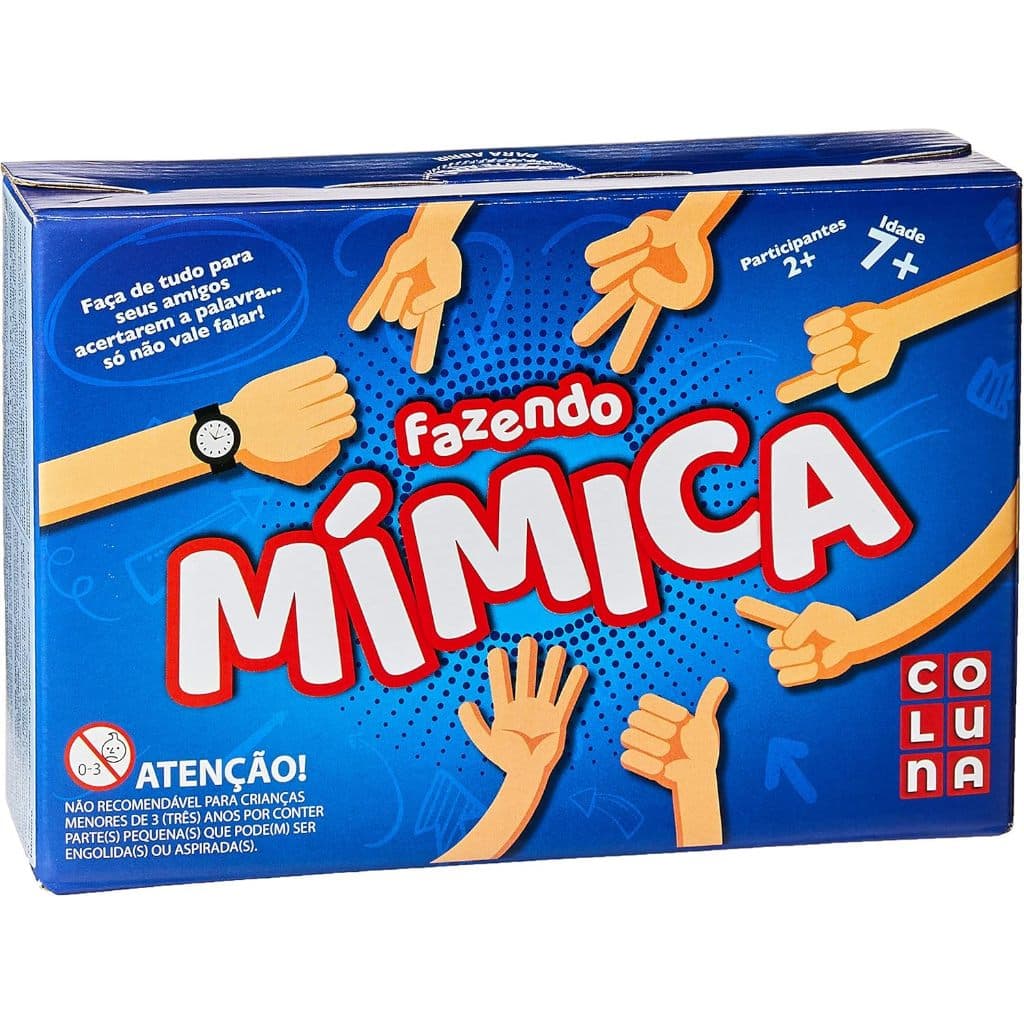 Jogo de Tabuleiro Fazendo Mimica Diversão p/ Família Pais & Filhos Promoção