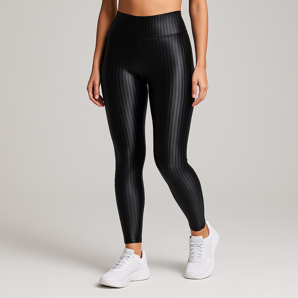 Calça Legging 3d Feminina Cintura Alta Suplex Academia Fitness Dia a Dia Cirrê Poliamida Cós Alto