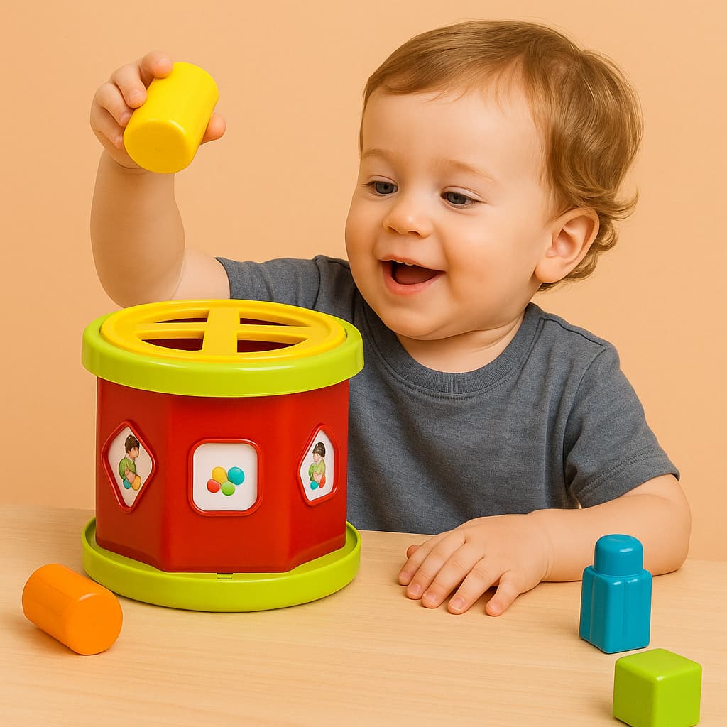 Brinquedo Educativo Roda Classificadora de Formas  – Dismat | Brinquedo Didático para Bebês +18M