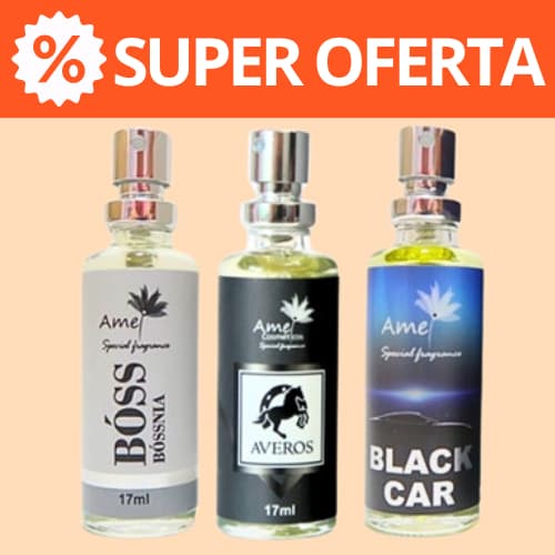 Perfume que Fixa Muito Masculino 17ml Parfum Amei Cosméticos 33% de essência importada