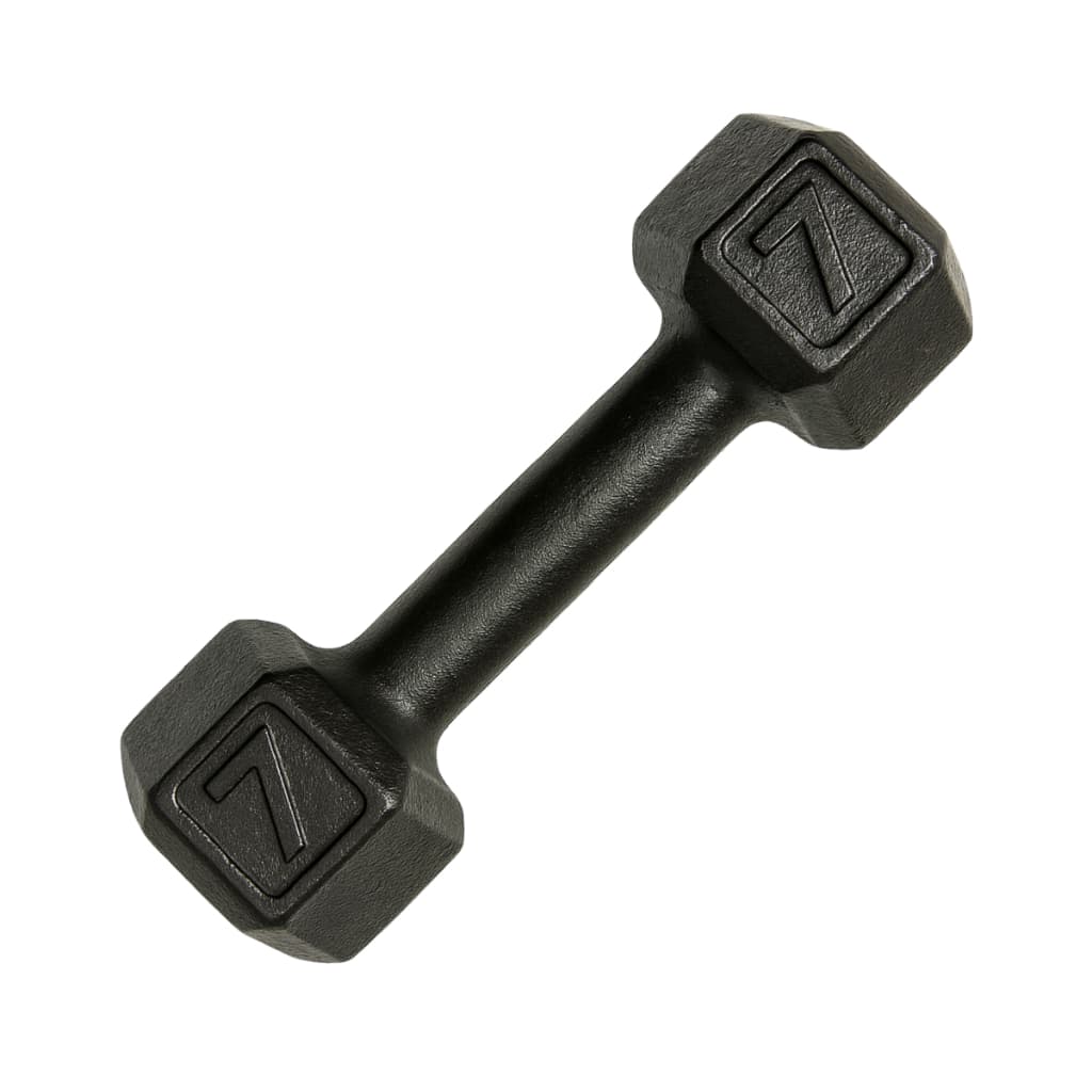 Halter Sextavado 7kg – Unidade Pintada para Academia e Treinamento