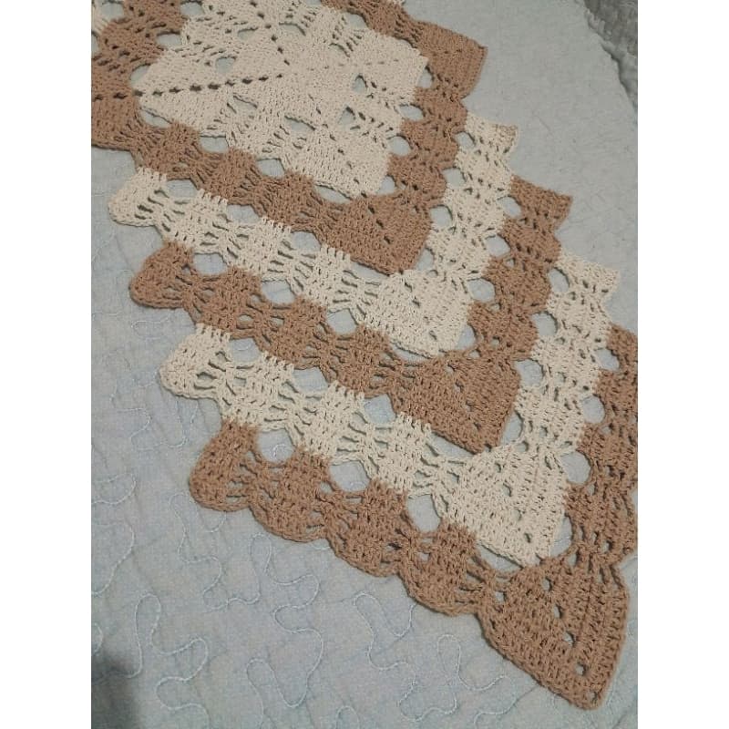 Trilho de Mesa Caminho de Crochê Barbante Para Decoração