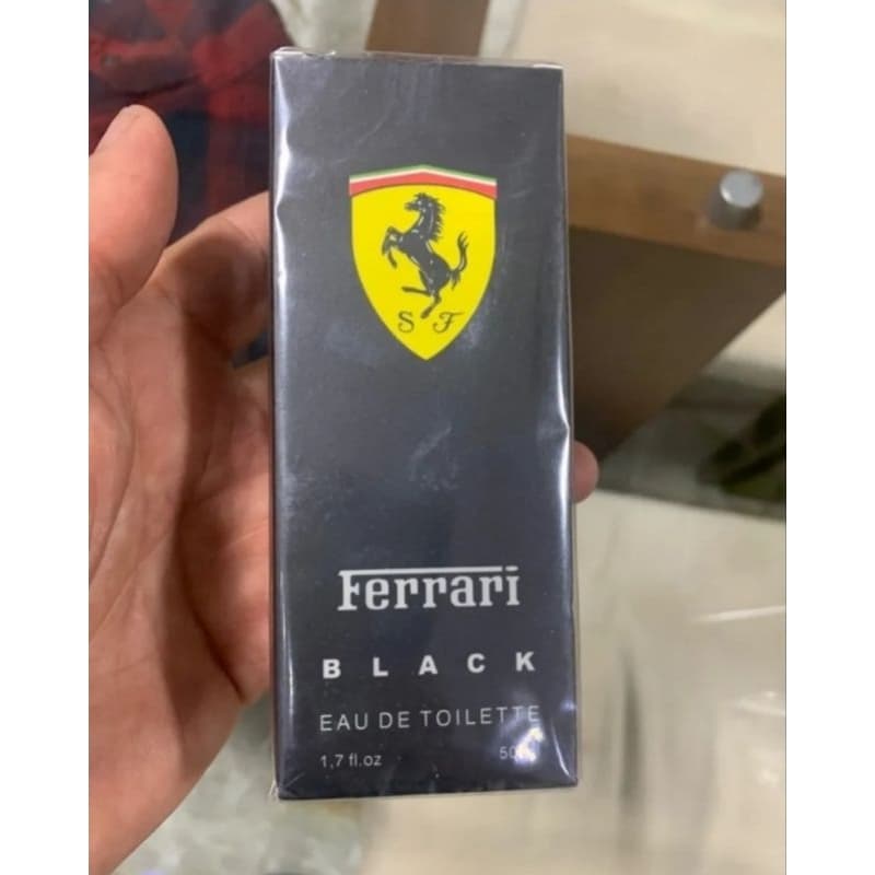 Kit 02 Perfume Masculino Ferrari Black 50 Ml | Importado com Alta Fixação