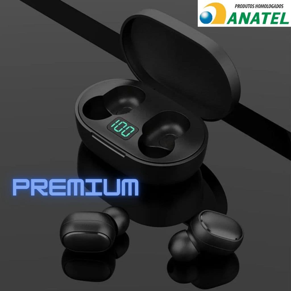 Fone de Ouvido Bluetooth Premium c/Visor HOMOLOGADO ANATEL P/Xiaomi Redmi Note 13 Poco X6 MOTO G X Z