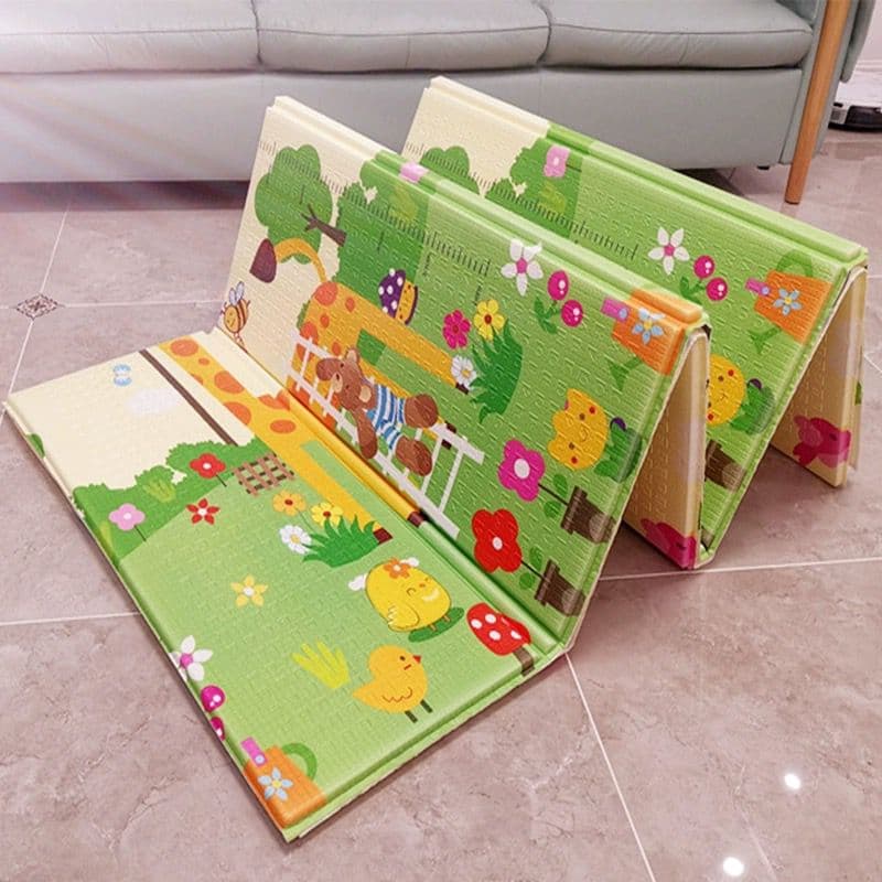 Tapete para Bebê Dupla Face 180x200 - Brinquedo Educativo + Descanso -S13