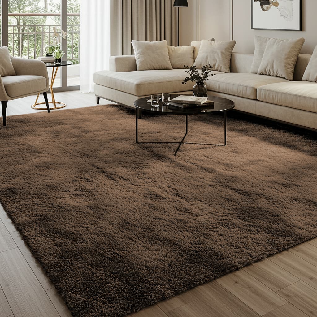 Tapete Sala 2,00m x 1,30m Peludo Fofinho Antiderrapante Macio Quarto