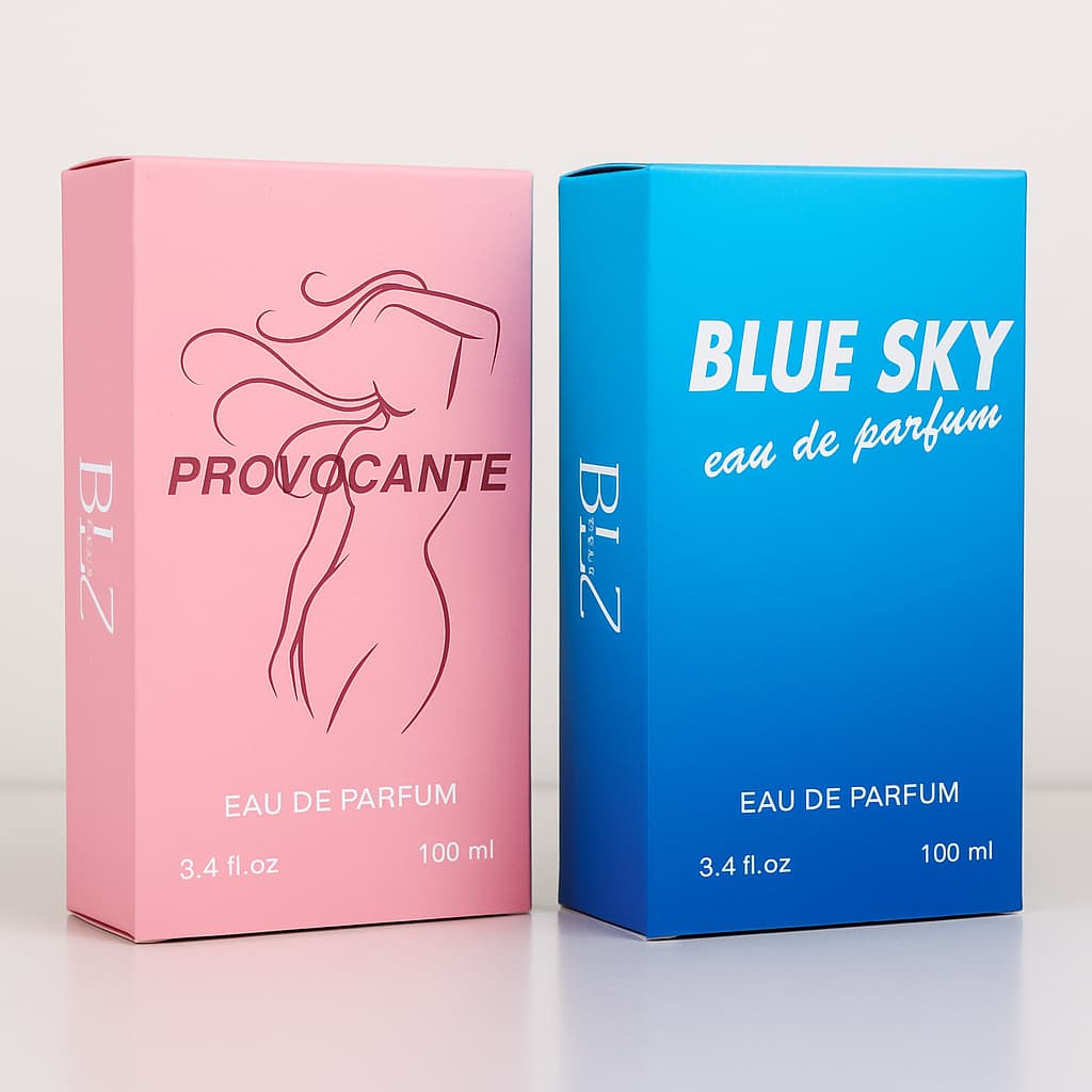 Kit 2 Perfumes Femininos Provocante + Blue Sky 100ml Eau de Parfum Ref Importada