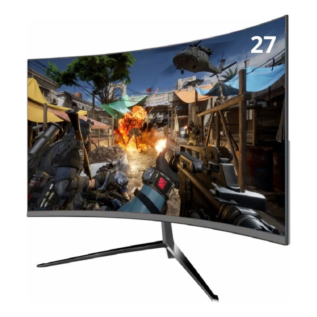 Monitor Bak BK-GX270 27 Gamer Curvo 1ms 1080 Full Hd Led 165hz Ultra Slim Cor Preto