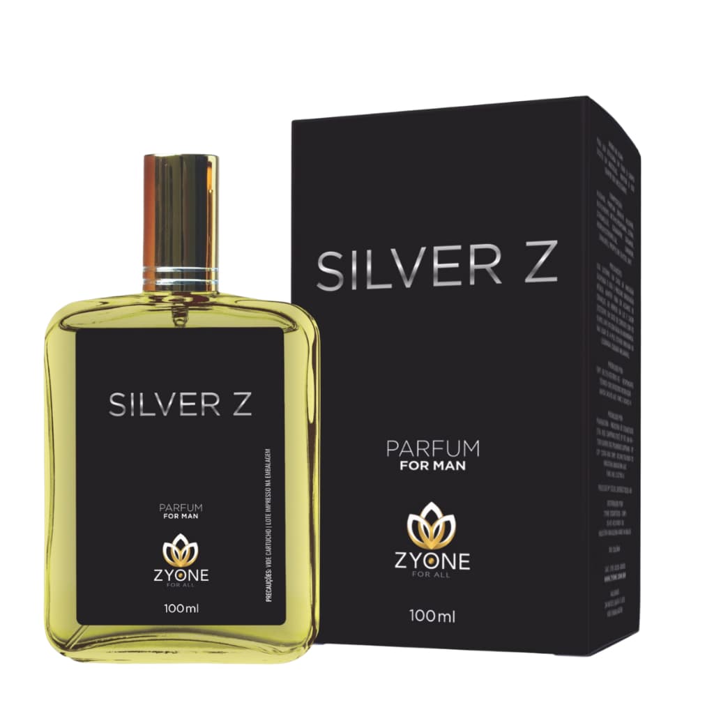 Perfume Masculino Silver Z 100ml Zyone - Alta Fixação - Perfume Importado Masculino
