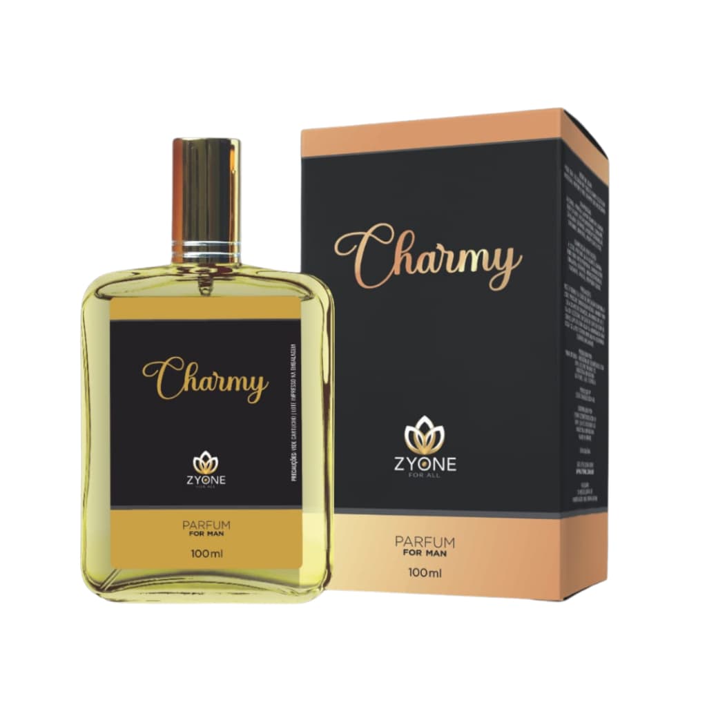 Perfume Masculino Zyone Charmy 100ml - Alta Fixação - Perfume Importado Masculino