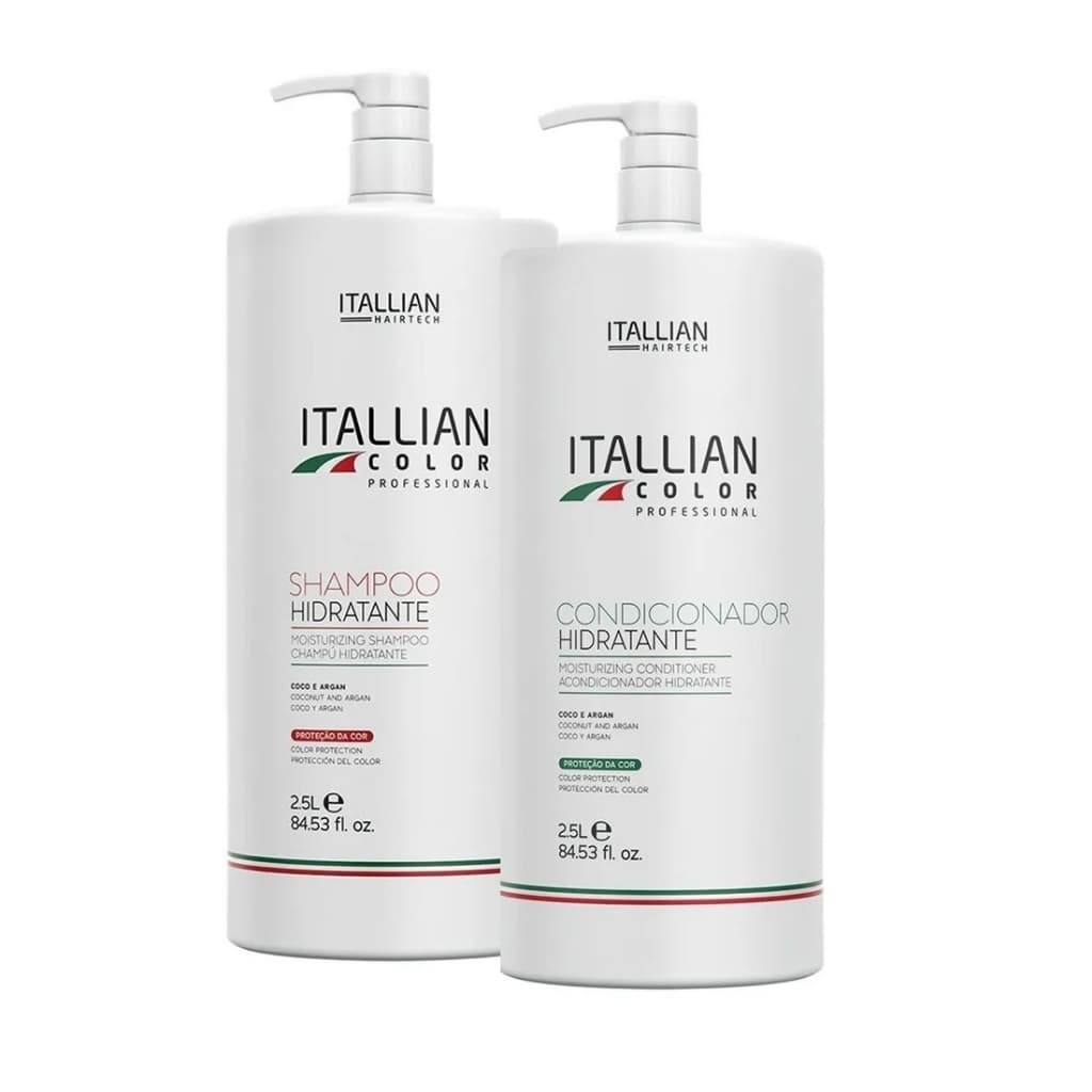 Shampoo E Condicionador Hidratante 2,5 Lt - Kit Profissional Itallian Color